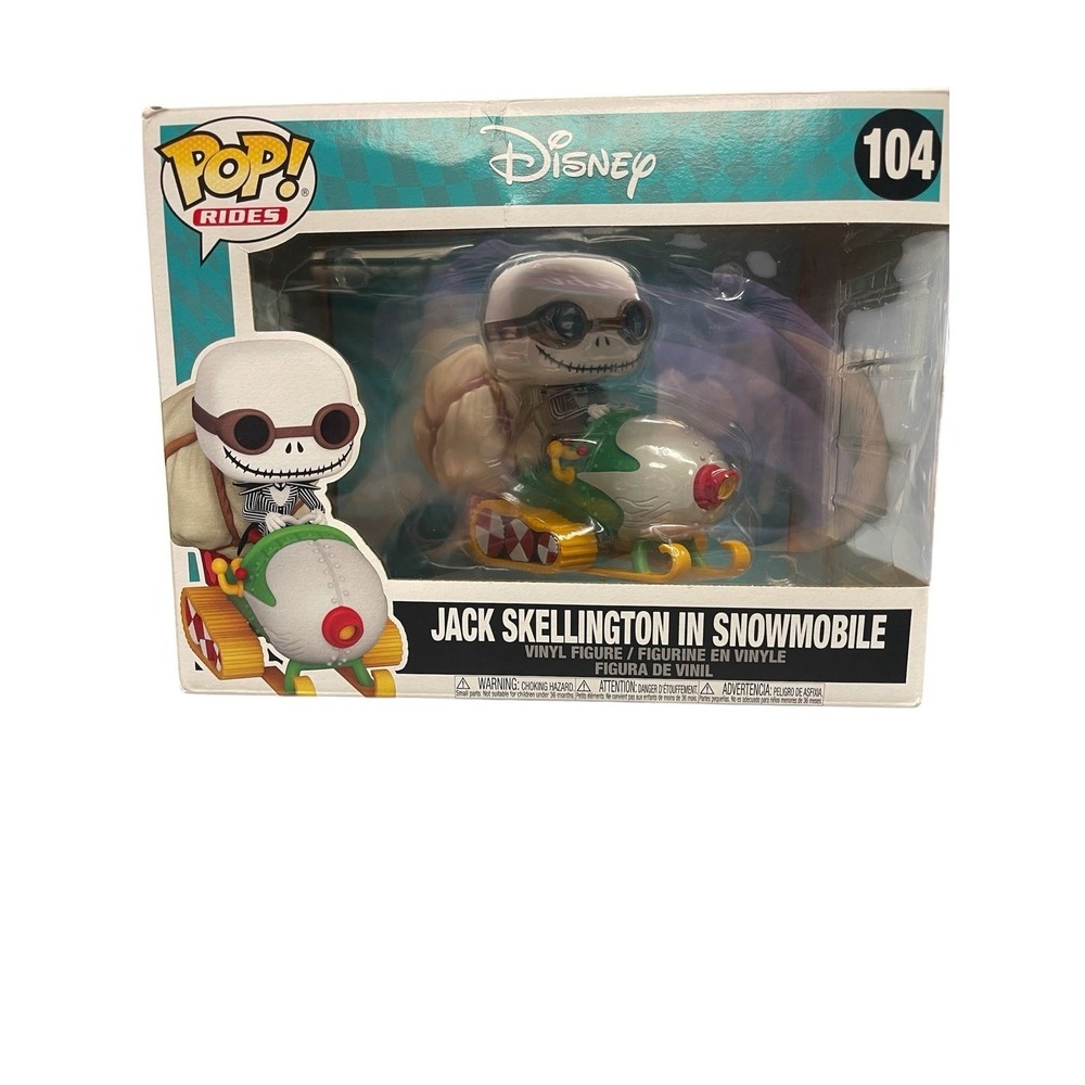 Disney Jack SkeDisney Jack Skellington in Snowmobile Funko Pop! Rides Figure 104